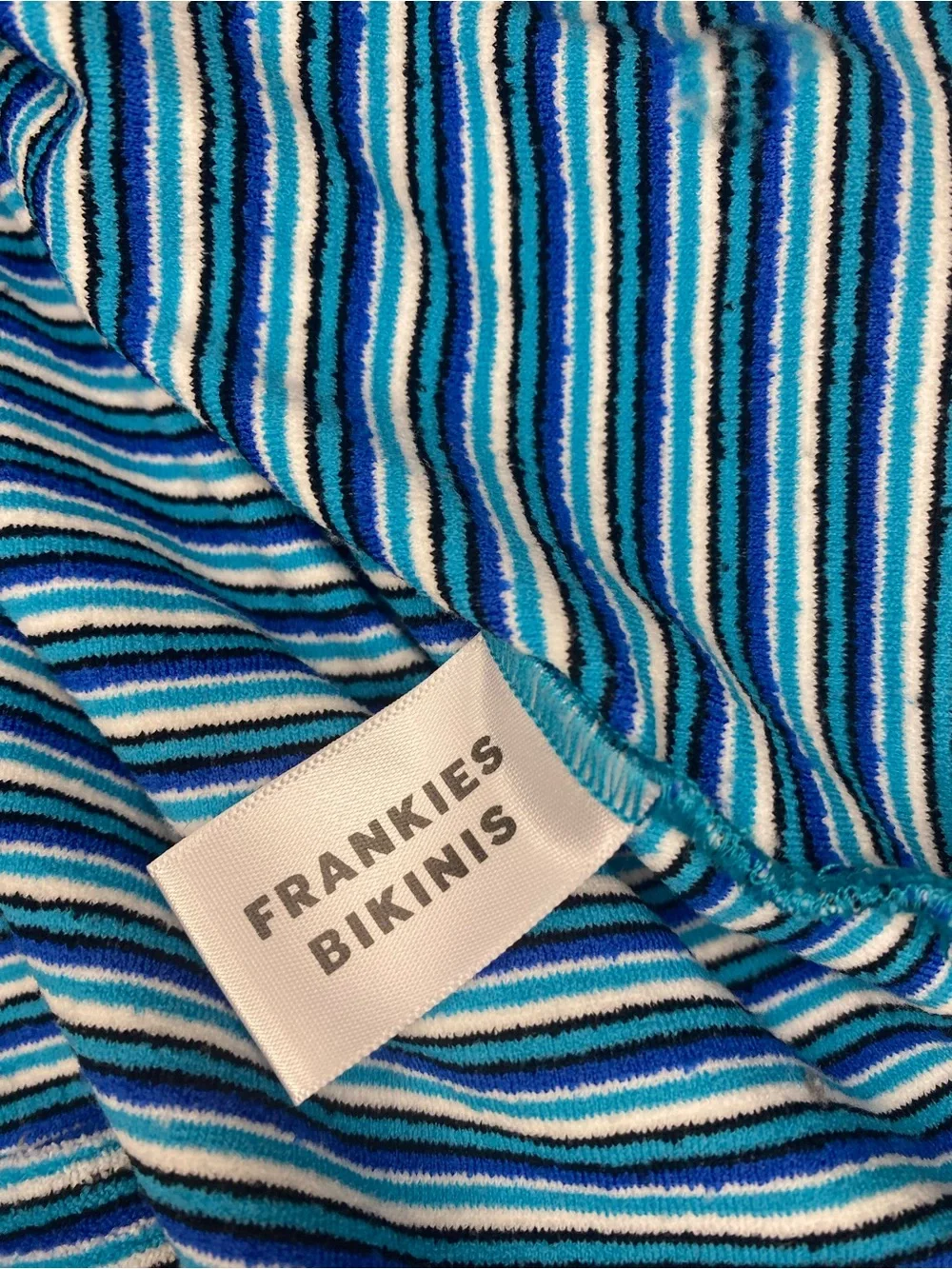 Frankies Bikinis Coco Terry Top Swim Cover L